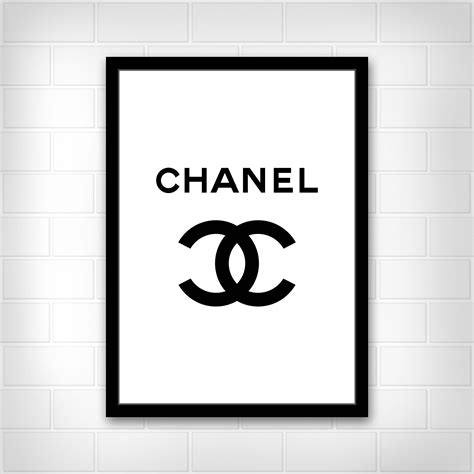 cheap chanel posters|black and white chanel painting.